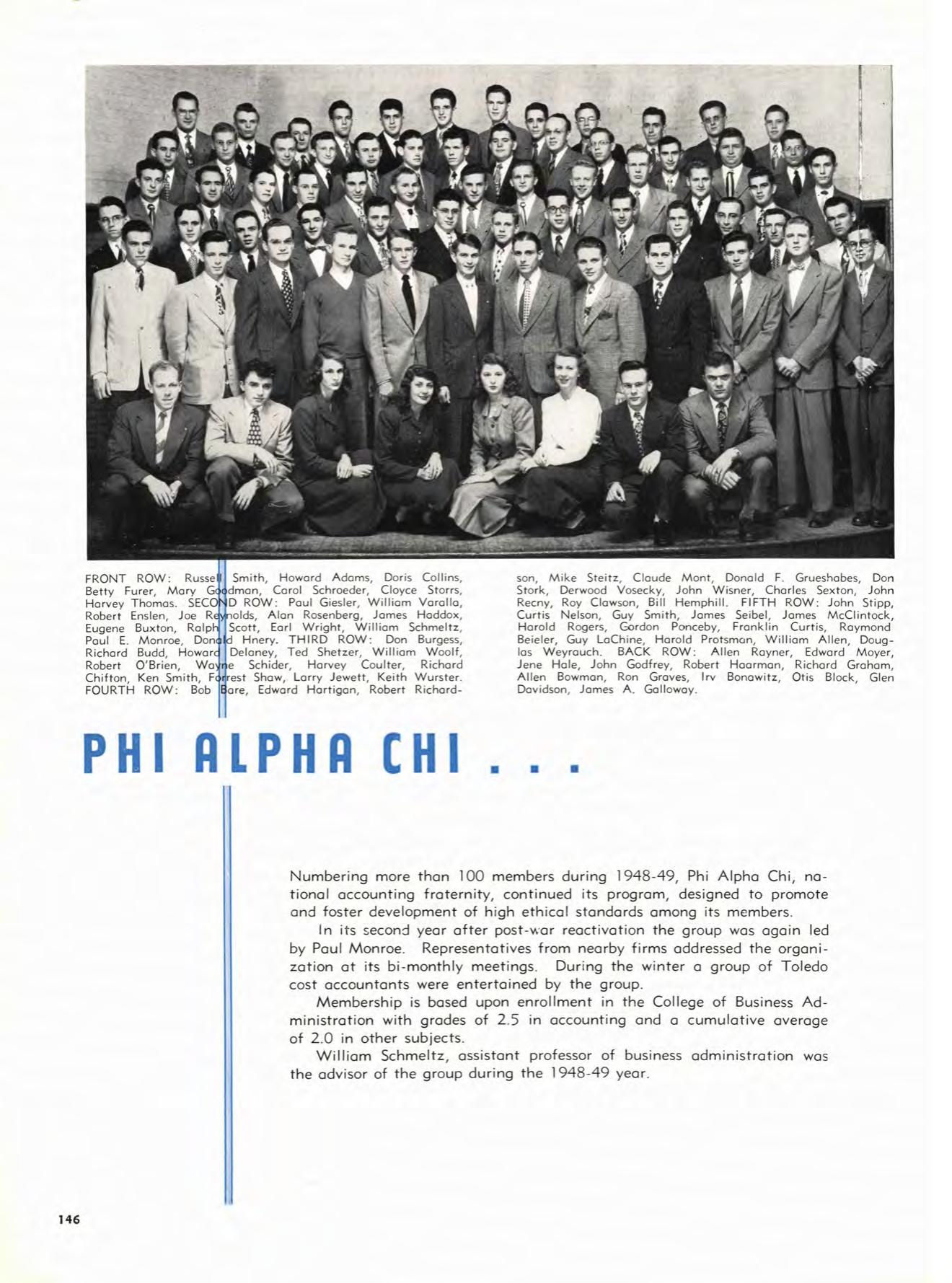 First page preview of bgsu-key-yearbook-pages-for-gordon-ponceby-1949.pdf