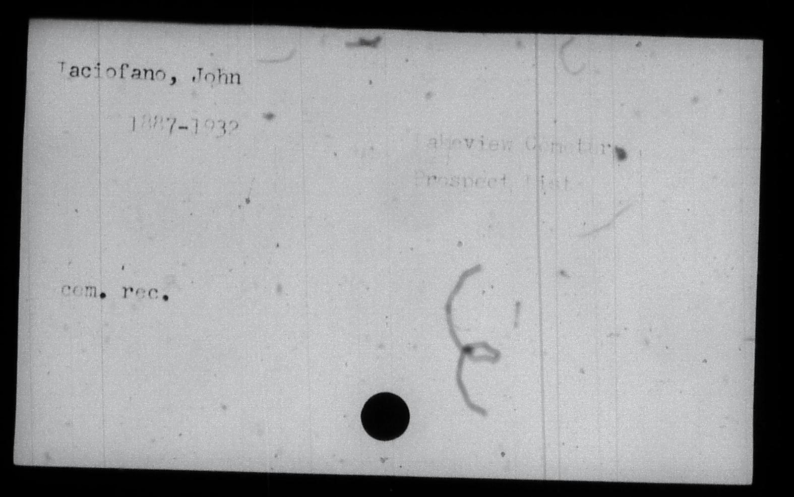 First page preview of Iaciofano, John - Cemetery Record - Cleveland Necrology File_Role 41 - Accessed 4.28.2026.pdf