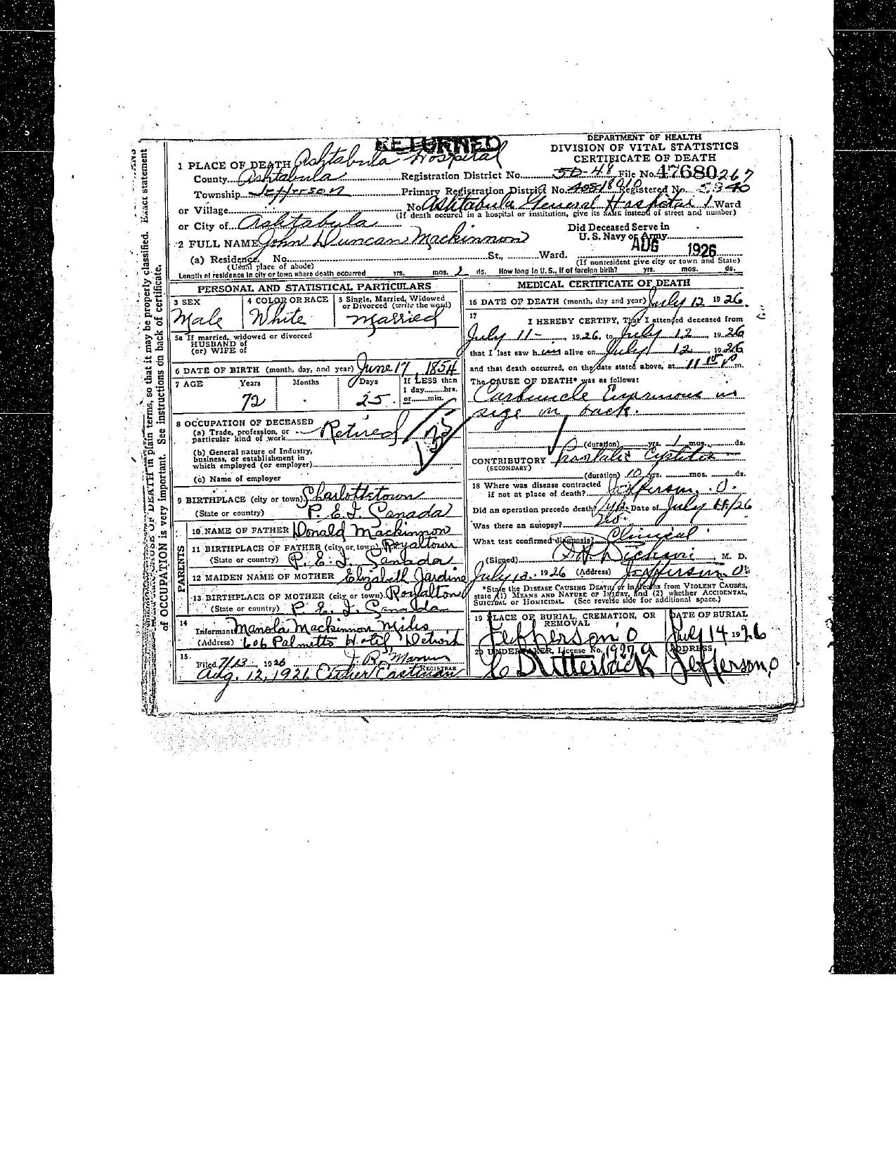 First page preview of death-record-for-john-duncan-mackinnon-1926.pdf