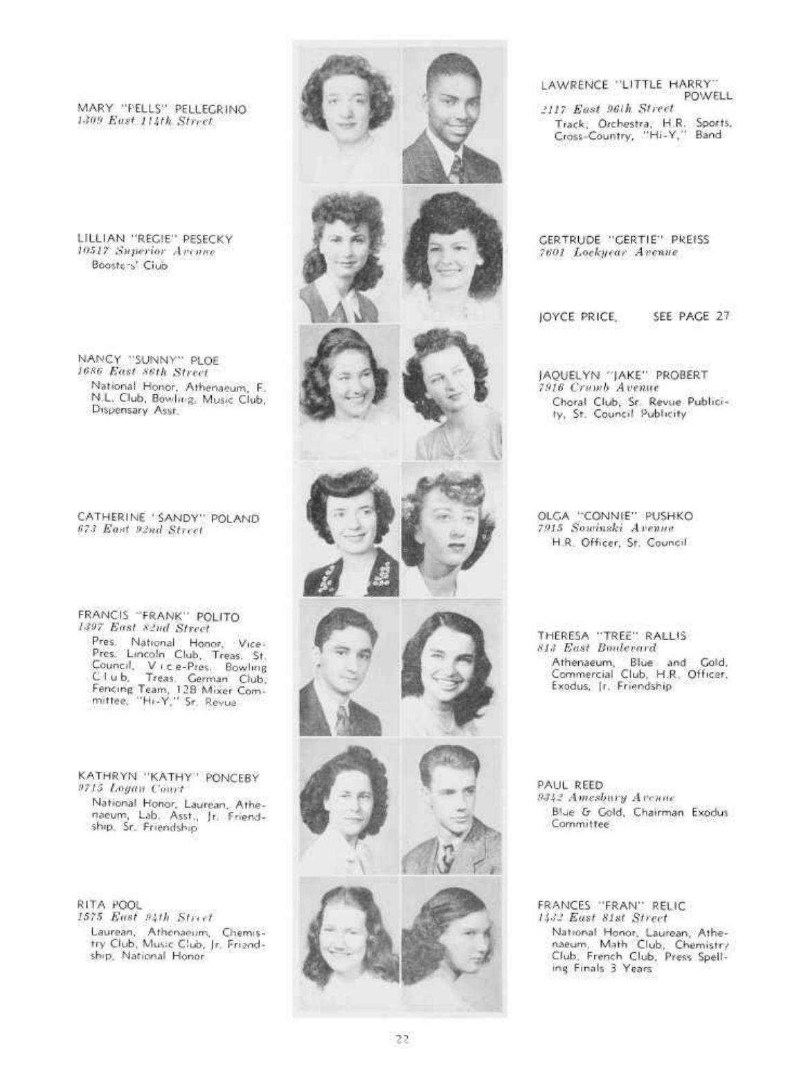 First page preview of east-high-school-yearbook-pages-for-kathryn-ponceby-1945.pdf