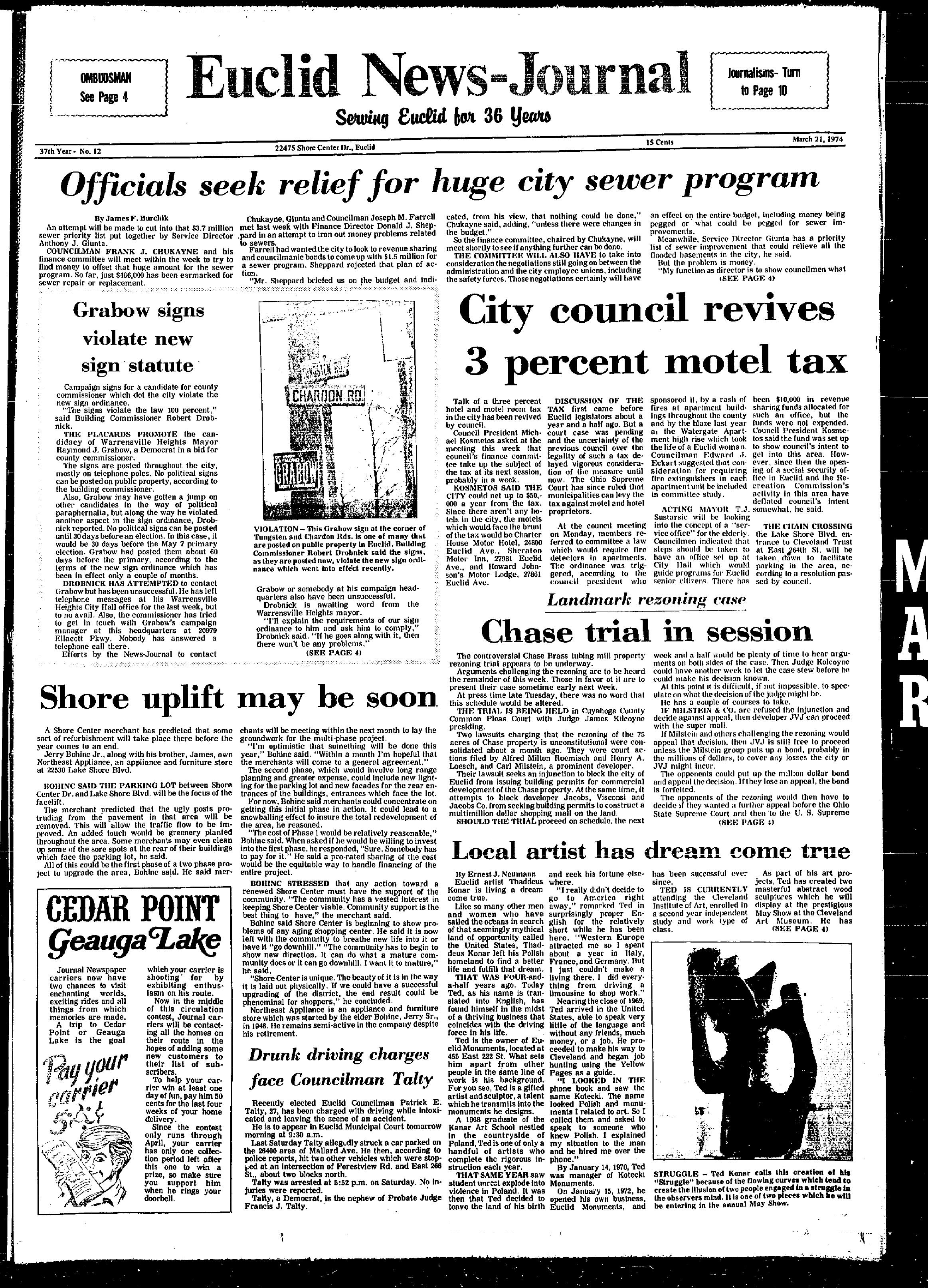 First page preview of euclid-news-journal-bgsu-graduation-notice-for-art-iacofano.pdf