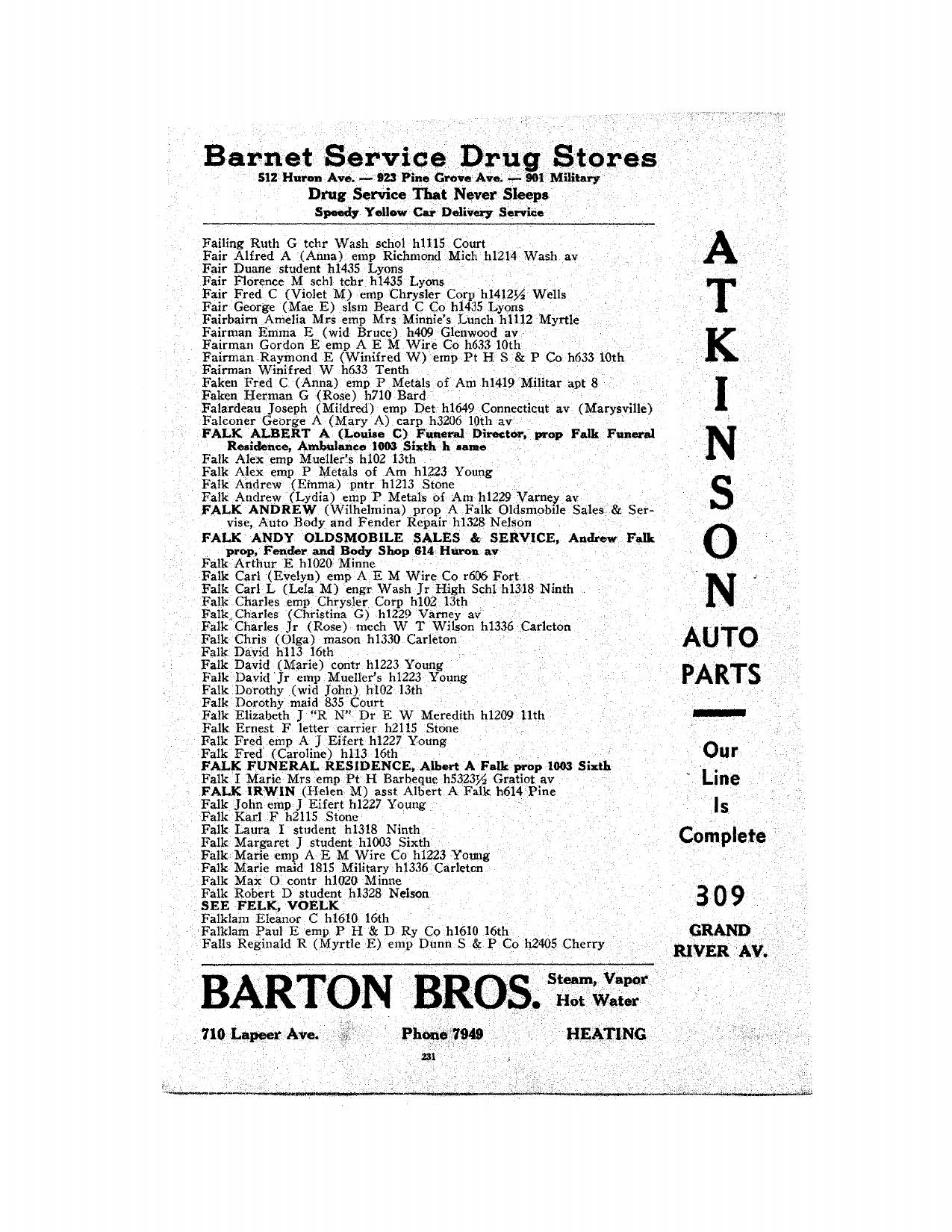 First page preview of port-huron-city-directory-donald-e-ponceby-1938-1939.pdf