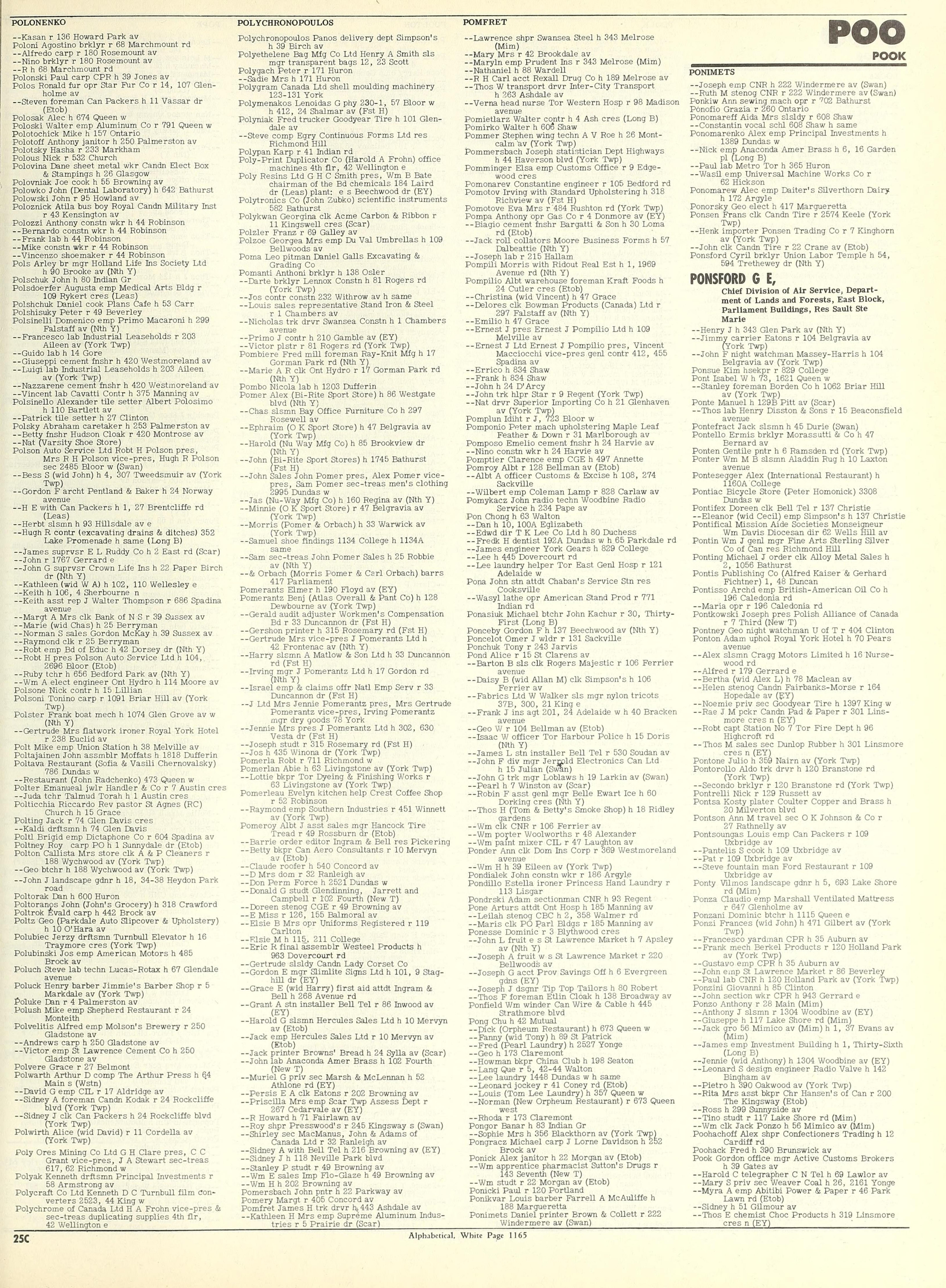 First page preview of toronto-city-directory-gordon-ponceby-1957.pdf